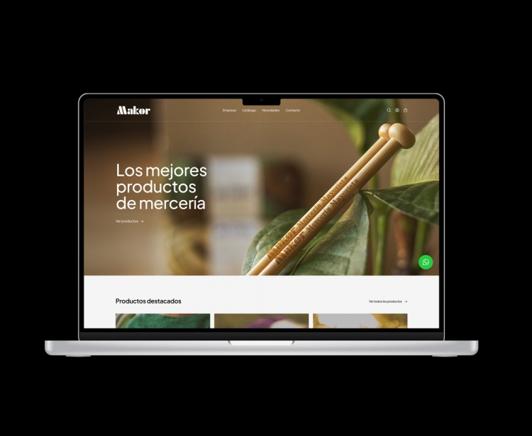 Re diseño y programación de sitio web Makor Mayorista